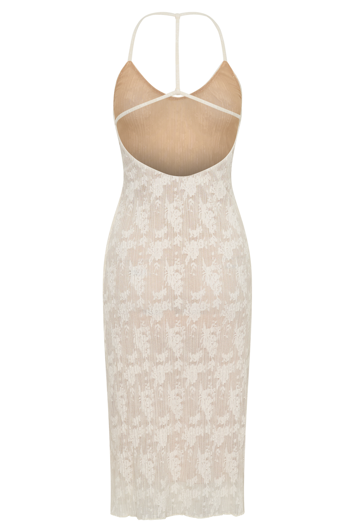 Ambrose Lace Midi Dress - Ivory