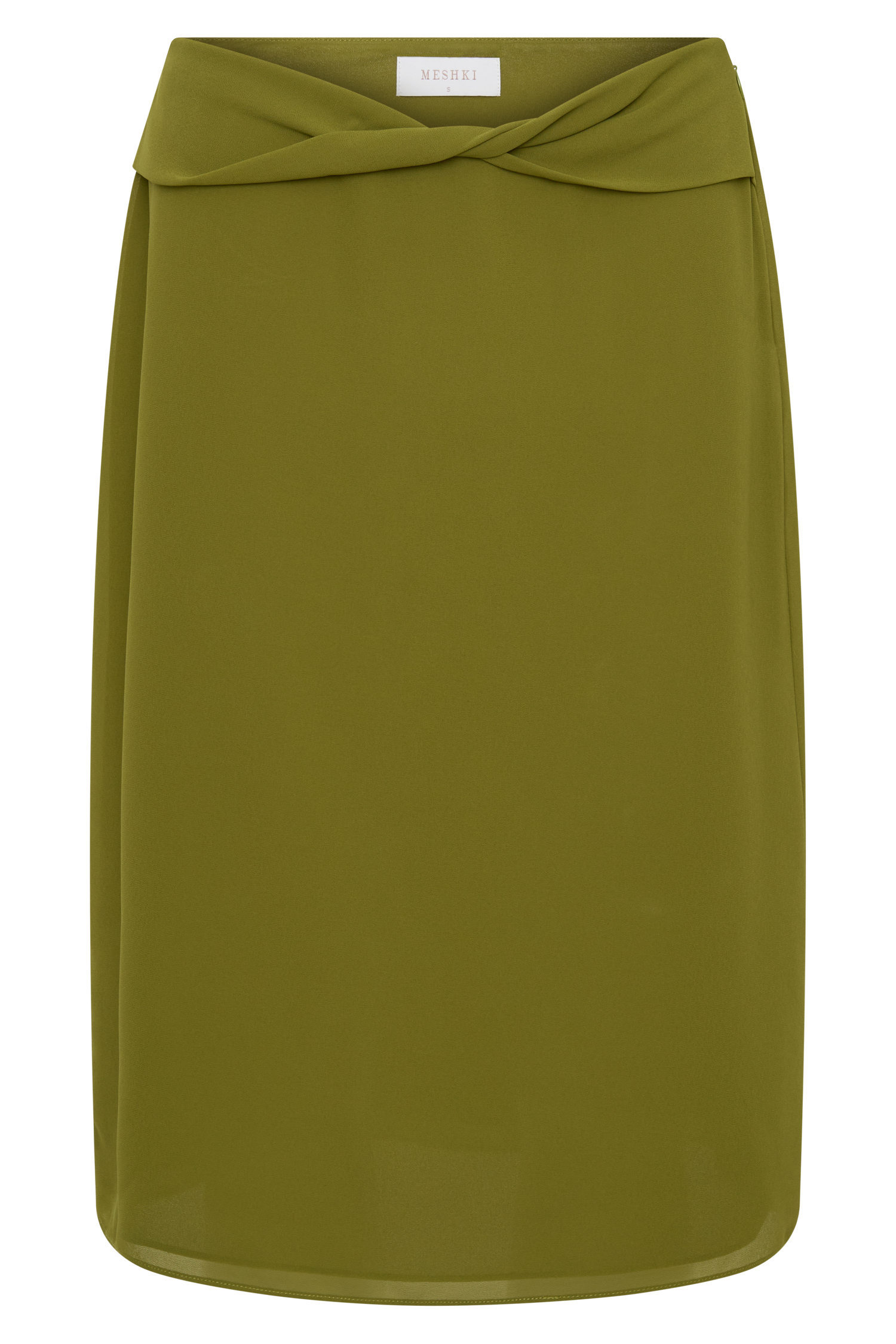 Amelia Chiffon Midi Skirt - Green