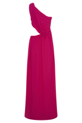 Aria Chiffon Cut Out Maxi Dress - Fuchsia
