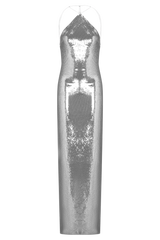 Baldwin Sequin Cut Out Maxi Dress - Silver