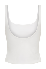 Blanca Stretch Crepe Cami Top - White