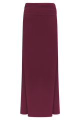 Celina Chiffon Overlay Maxi Skirt - Cherry Red