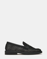 MADISON Black Mesh Women's Penny Loafer | Steve Madden