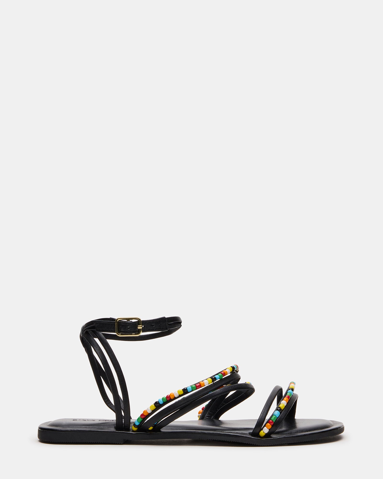 VIMA Black Multi Strappy Multi-Colored Women's Sandal | Steve Madden