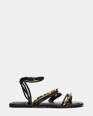 VIMA Black Multi Strappy Multi-Colored Women's Sandal | Steve Madden